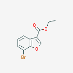 Structure of ethyl 7-bromobenzofuran-3-carboxylate