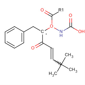 Structure of Carbamic acid, [2-oxo-1-(phenylmethyl)-3-butenyl]-, 1,1-dimethylethylester, (S)-