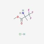 Structure of Methyl 2-amino-3,3,3-trifluoro-2-methylpropanoate hydrochloride