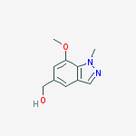 Structure of (7-Methoxy-1-methyl-1H-indazol-5-yl)-methanol