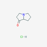 Hexahydro-pyrrolizin-1-one hydrochloride结构式