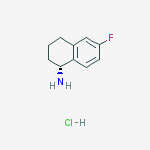 (R)-6-氟-1,2,3,4-四氢萘胺盐酸盐结构式
