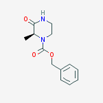 2-甲基-3-氧代哌嗪-1-甲酸(S)-苄酯结构式