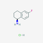 Structure of (S)-6-Fluoro-1,2,3,4-tetrahydro-naphthalen-1-ylamine hydrochloride