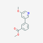 methyl 3-(5-methoxypyridin-3-yl)benzoate结构式
