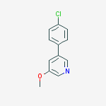 Structure of 3-(4-Chlorophenyl)-5-methoxypyridine