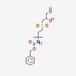 Structure of benzyl(4-((2,3-dihydroxypropyl)sulfonyl)-2-methylbutan-2-yl)carbamate