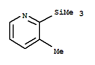 3-甲基-2-(三甲基矽基)吡啶结构式