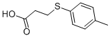 Structure of 3-((4-METHYLPHENYL)THIO)PROPIONIC ACID