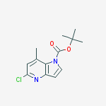 Structure of tert-butyl 5-chloro-7-methyl-1H-pyrrolo[3,2-b]pyridine-1-carboxylate