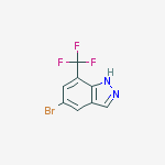 Structure of 5-BROMO-7-(TRIFLUOROMETHYL)-1H-INDAZOLE