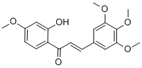 Structure of (1-(2-hydroxy-4-methoxyphenyl)-3-(3,4,5-trimethoxyphenyl)-2-propen-1-one)