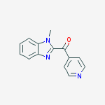 Structure of (1-METHYL-1H-BENZO[D]IMIDAZOL-2-YL)(PYRIDIN-4-YL)METHANONE