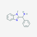 (1-Methyl-1H-benzo[d]imidazol-2-yl)(phenyl)methanamine结构式