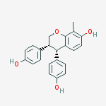 Structure of (3r,4s)-3,4-bis(4-hydroxyphenyl)-8-methyl-3,4-dihydro-2h-chromen-7-ol