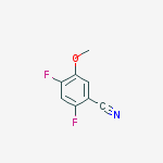 Structure of 2,4-difluoro-5-methoxybenzonitrile