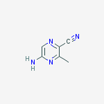 Structure of 5-aMino-3-Methylpyrazine-2-carbonitrile