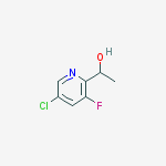 1-(5-chloro-3-fluoropyridin-2-yl)ethanol结构式