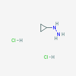 Chemical structure of Cyclopropylhydrazine;dihydrochloride