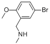 Structure of (5-bromo-2-methoxybenzyl)methylamine(SALTDATA: FREE)