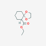 1,4-Dioxaspiro[4.5]decane-6-carboxylic acid, ethyl ester结构式