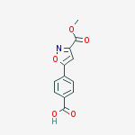4-[3-(甲氧羰基)-5-异噁唑基]苯甲酸结构式