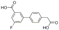 Structure of 3-[4-(Carboxymethyl)phenyl]-5-fluorobenzoic acid
