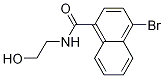 4-Bromo-N-(2-hydroxyethyl)naphthalene-1-carboxamide结构式