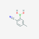 Structure of (2-CYANO-5-METHYLPHENYL)BORONIC ACID