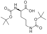 N,N-双-BOC-D-鸟氨酸结构式
