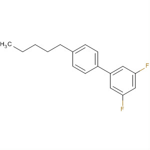 Structure of 1,1'-Biphenyl, 3,5-difluoro-4'-pentyl-