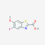 Structure of 5-fluoro-6-methoxy-1,3-benzothiazole-2-carboxylic Acid