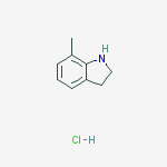 Structure of 7-methyl-2,3-dihydro-1h-indole;hydrochloride