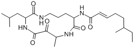 Chemical structure of eurystatin B