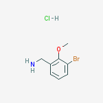 (3-bromo-2-methoxyphenyl)methanamine;hydrochloride结构式