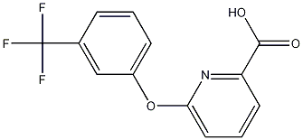 Structure of 6-[3-(trifluoromethyl)phenoxy]-2-pyridinecarboxylic acid