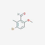 Structure of 3-bromo-6-methoxy-2-methylbenzaldehyde