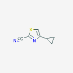 Structure of 4-cyclopropyl-1,3-thiazole-2-carbonitrile