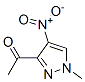 Structure of ETHANONE,1-(1-METHYL-4-NITRO-1H-PYRAZOL-3-YL)-