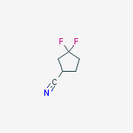 Structure of 3,3-difluorocyclopentane-1-carbonitrile