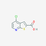 Chemical structure of 4-Chloro-thieno[2,3-b]pyridine-2-carboxylic acid