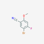 Structure of 5-bromo-4-fluoro-2-methoxybenzonitrile
