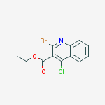 Structure of Ethyl 2-bromo-4-chloroquinoline-3-carboxylate
