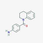 (4-Aminophenyl)[3,4-dihydro-1(2H)-quinolinyl]-methanone结构式