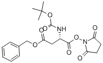 Structure of BOC-ASP(OBZL)-OSU
