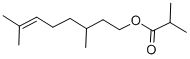 Structure of CITRONELLYL ISOBUTYRATE