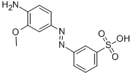 Structure of 3-METHOXY-4-AMINO AZO BENZENE-3-SULFONIC ACID