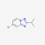 Structure of 7-bromo-2-(propan-2-yl)-[1,2,4]triazolo[1,5-a]pyridine