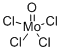 Structure of MOLYBDENUM (VI) TETRACHLORIDE OXIDE