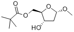 METHYL-2-DEOXY-5-O-PIVALOYL-ALPHA-D-ERYTHRO-PENTOFURANOSIDE结构式